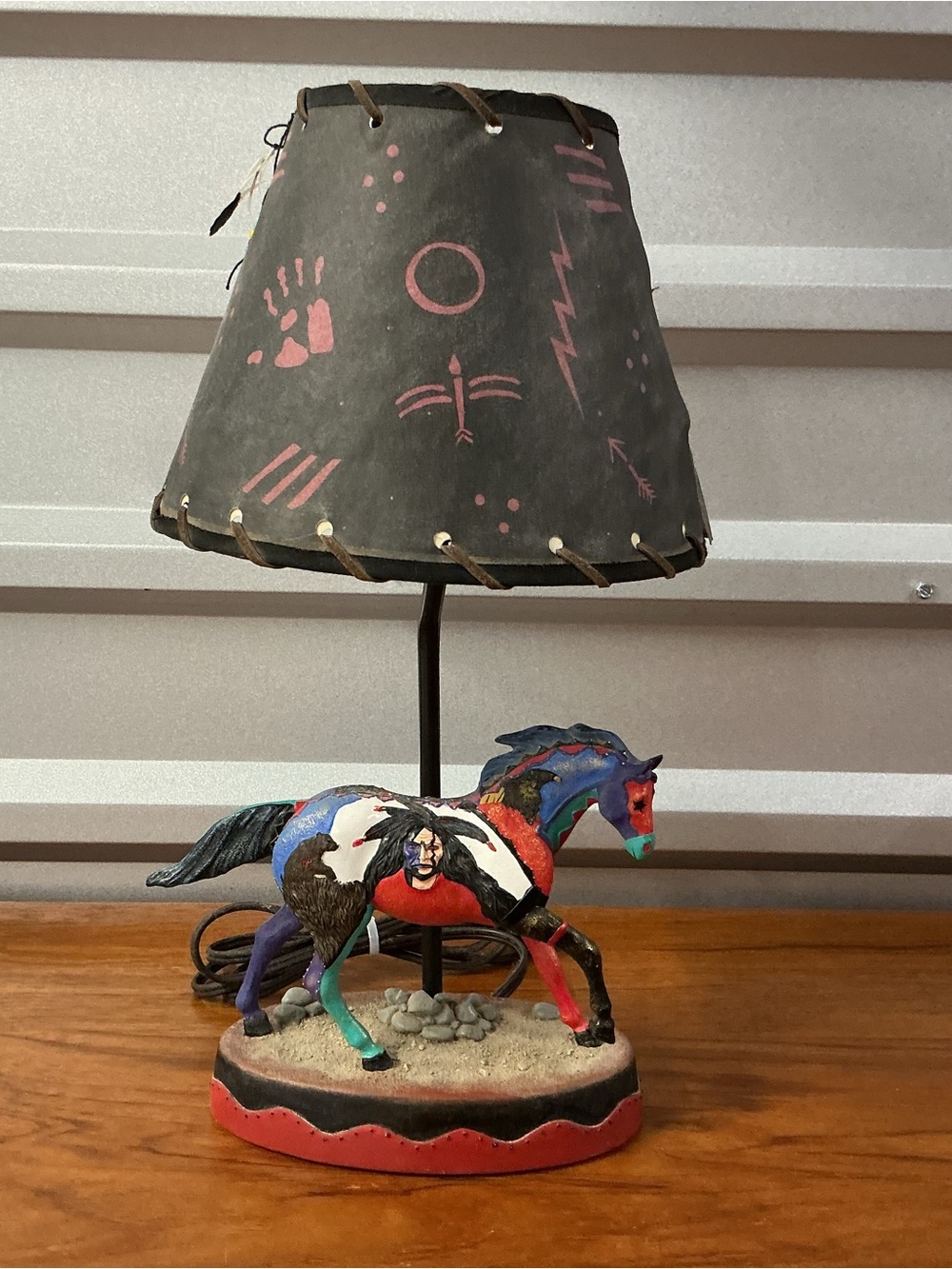 Bill Rabbit Trail of Painted Ponies Earth Wind and Fire Native American Lamp